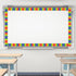Whaline 32.8Ft Colorful Stripe Bulletin Board Border - Rainbow Die Cut Trim for Pride Day Party Supplies