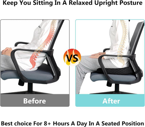 HxLmn Cushion,10-Inch Tailbone Large Pressure Relief Office Car Seat Extended U-Cutout,Sciatica & Back Coccyx Pain