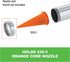 Albion Engineering 421-G01 2" Threaded Steel Front Ring Cap for Plastic Cone Nozzles, Silver