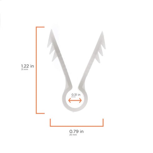 THE CIMPLE CO Stucco and Drywall Cable Clips, Push-in Masonry Anchors for Coaxial and Ethernet Cables