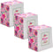 Pukka Pad Blossom Memo Block - 3-Pack, 500 Sheets of White 70GSM Note Paper, 3.15 x 3.15 Inches