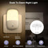 Aerkersun Dimmable (2 Pack) Night Light Plug in with On/Off Switch, Auto Dusk to Dawn Sensor LED Nightlights