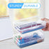 Sooez 6 Pack Clear Pencil Box - Large Capacity Plastic Storage Organizer with Snap-tight Lid, Stylish Design