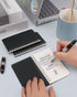 Mini Spiral Notebooks 3x5 Bulk, 30 Packs Pocket Memo Pads, Black Cardboard Cover for Home Office School (60 Sheets)