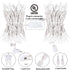 2 Pack 50 Count 12 Christmas String Lights Clear Warm White Mini Lights Plug Powered Waterproof for Indoor and Outdoor