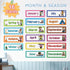 Lachilly 16 Pcs Months of The Year Flashcards, Monthly Headliners for Bulletin Board Classroom Decoration