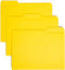 Smead Interior File Folder, 1/3-Cut Tab, Letter Size, Yellow, 100 per Box (10271)