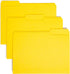 Smead Interior File Folder, 1/3-Cut Tab, Letter Size, Yellow, 100 per Box (10271)