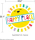 Carson Dellosa This is Our Happy Place Bulletin Board Set, Rainbow Decorations with Heart and Airplane Cutouts