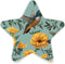 Burbuja Yellow Marigolds Hummingbirds LED Night Light Plug into Wall 0.2W Star-Shaped Nightlight