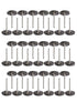 50Pcs 25mm T-Type Stainless Steel Wire Wheel Brush Sets with 1/8 Inch Shank for Cleaning, Deburring, Surface-Finishing