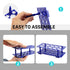 2 Pack Test Tube Rack, 100 Well Deep Blue Detachable Plastic Holder for 10ml/15ml/50ml Tubes