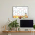 Dry Erase Calendar for Wall - 16"X12" Double-Sided Whiteboard Cork Board Combo, Small Hanging Magnetic Monthly Calendar