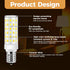 E14 Bulbs 50 -500Lm Changing-3000K| 4500K|6500K- E-14 Bulbs AC110V-240V (4Pack) LED European Watt Equivalent