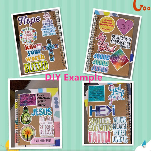 Yansanido Spiral Notebook, 4 Pcs A5 Brown Craft Softcover, 60 Sheets - 120 Pages Journals for Study and Notes