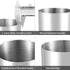 Silver Pencil Holder for Desk, 304 Stainless Steel Pen Cup, Makeup Brush Holder, Stationery Organizer