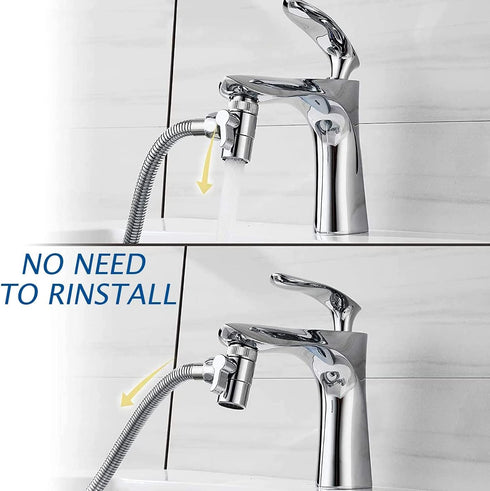 59in G1/2, 55/64", 15/16" Bidet Stainless Steel Hand Shower, Kitchen Bathroom Pet Bathing Shower Head with Hose