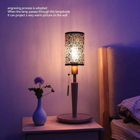 E27 E26 TOPINCN Metal Lamp Shade, Hollow Carving Pendant Light Lamp Shade Round Floor Lamp Shades Replacement
