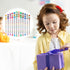 Yexiya 72 Pcs Scented Glitter Color Pen, Multicolor Fun Pens, Smooth Writing Stationary Kit