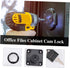 2 Mailbox 19mm 32mm GLEAVI Zinc Alloy Office Files Cabinet Cam Lock with Keys, Black Cupboard Drawer Lock for Desk