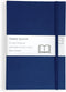 Portage Blank Hardcover Aesthetic Notebook, 6 x 8.5 Inches, 224 Pages, Navy Blue, Bleed-Proof Paper Notepad
