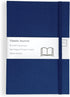 Portage Blank Hardcover Aesthetic Notebook, 6 x 8.5 Inches, 224 Pages, Navy Blue, Bleed-Proof Paper Notepad