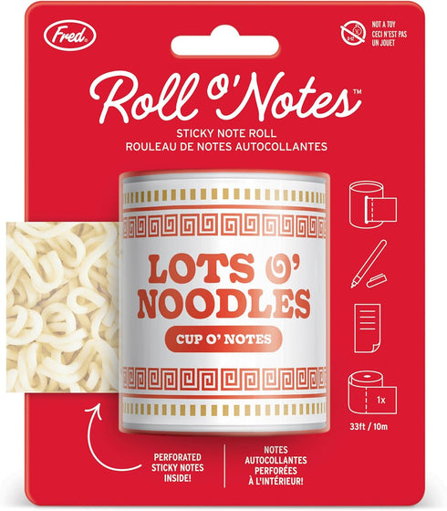 ROLL O'NOTES NOODLES, Perforated Sticky Roll Notes