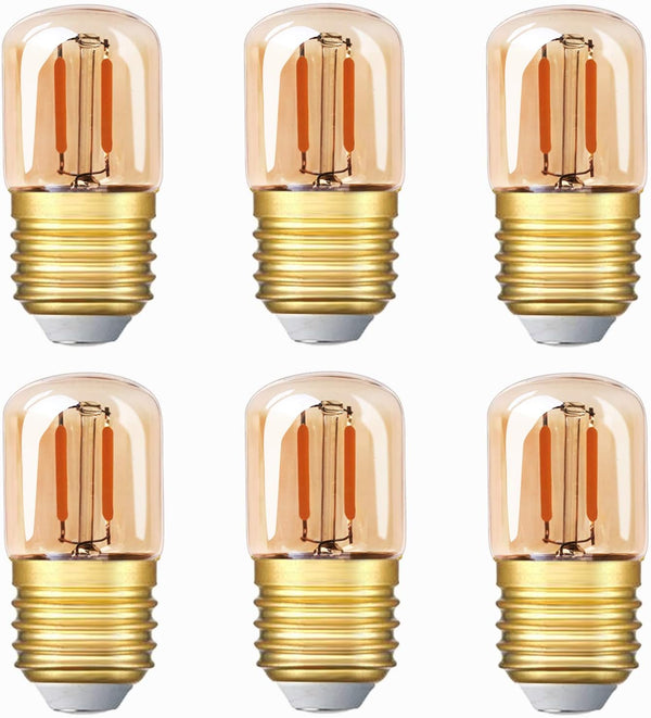 Genixgreen Low Wattage LED Light Bulb, 10W Equivalent 1W E26 Mini Dim Edison Bulb, Warm White 2200k, 80LM, Vintage