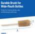 16 Inches, SPARTA Scrub Brush Bottle Brush, Dishwasher Safe Brush with Hanging Hole for Cleaning, Plastic, Tan