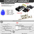 2-Pack, (3-Way) Conductors.Pin, 30 Amp Metri-Pack Waterproof Connector Terminals and Seals wire gauge size 12-10 GA
