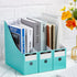 Thenshop 24 Pcs Cardboard Magazine File Holders - Magazine Book Bin Box with Label Sticker for Desk Shelves, Office
