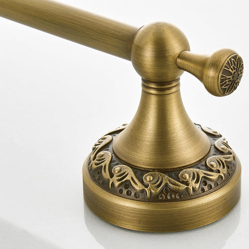Antique Bronze Brass Toilet Paper Holder, Wall Mounted Bathroom Hardware Accessories with Pattern Carving Design