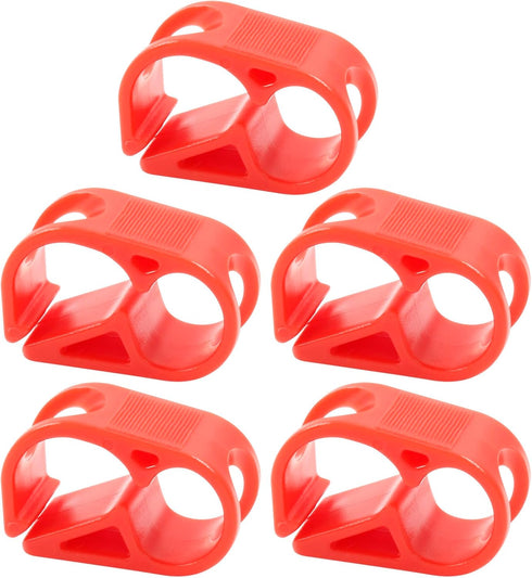 5 Pcs 1/4" - 5/16" Tube O.D. Plastic Tubing Clamps, Adjustable Shut Off Hose Clamp for Laboratory Flow Control