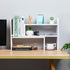 VERGOODR Desktop Adjustable Natural Wood Book Shelf Organizer, Expandable Desk Storage Rack Display Stand Set