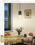 AD-24023-1P-BK Black Pendant Lights Kitchen Island, Modern Hanging Lights Fixtures with Cylinder Clear Glass