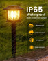 Albelt 2 Pack Solar Pathyway Lights Outdoor, Waterproof Solar Garden Lights with Auto On/Off, Landscape Lighting