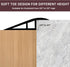2/5" 3/5" 10 Vinyl Door Threshold Flooring Transition Strip Self Adhesive Carpet Edging Strip for Laminate Doorway Edge