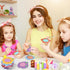 Geyee Flower Theme Sticky Notes and Pens Set, Colorful Memo Pads & Ballpoint Pens for School Party Gifts