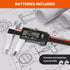 HARDELL Digital Caliper, 0-8 Inch Measuring Tool, Stainless Steel, Large LCD Screen, Waterproof Caliper for