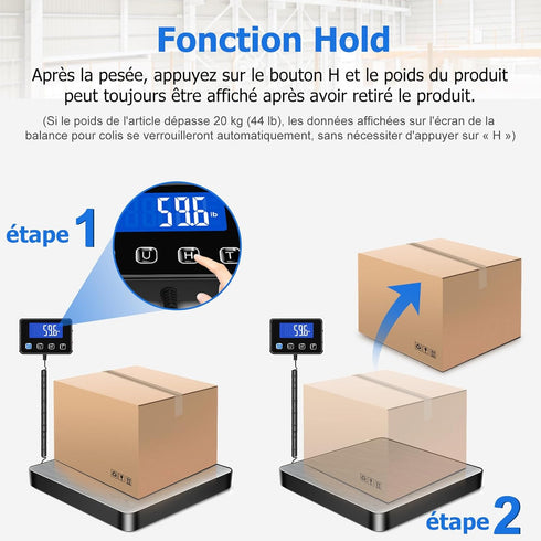 Shipping Scale, 440 lbs/0.35oz High Accurate Digital Postal Scale for Small Business and Home Use