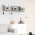YBING Wall File Organizer, Mesh Hanging Wall Files Holder 6 Pack with Hooks for Papers Folders Files, Black