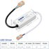 Waterproof IP67 LED Driver Power Supply 12V 24W 2A, 110V AC to 12V DC Converter for Indoor and Outdoor LED Lighting