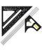 Mr. Pen Combination Square Tool Set, Black, 7" Rafter Square, 12" Aluminum Carpenter Square, Woodworking Square