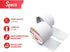 Hook and Loop Roll, White, 2-in x 10-Ft Heavy Duty Tape with Adhesive for Fabric and Tools