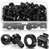 50 Pack M6 x 16 mm Rack Mount Cage Nuts, Screws and Washers for Audio Server Console Mounting