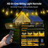 FUANXIEI S14 10M 33FT 3 Dimmable Bulbs Solar Lights Outdoor Patio Lights: Solar Powered Remote Control Light Modes