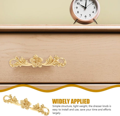 148X35X24Mm, Brass Double-Hole Cabinet Handle Metal Pulls for Dresser Drawers and Wardrobe Doors, Replacement Furniture