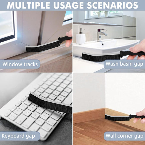 smcca 5Pcs Hard Bristle Crevice Cleaning Brush - Grout Cleaner Brush, Gap Cleaning Tools, Effective Tile Cleaning Brush