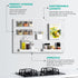6Pcs Pegboard Wall Organizer Panels, Small Display Kits for Craft Room, Kitchen, Garage, Tool Accessories - White