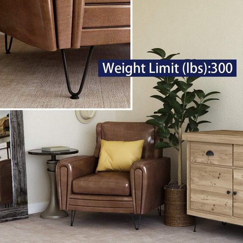 6 Inch 4PCS SMARTSTANDARD Heavy Duty Hairpin Furniture Legs, Metal Home DIY Projects for TV Stand, Sofa, Cabinet, etc